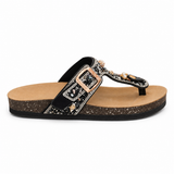 Slippers flat Casual with crystals SL-262