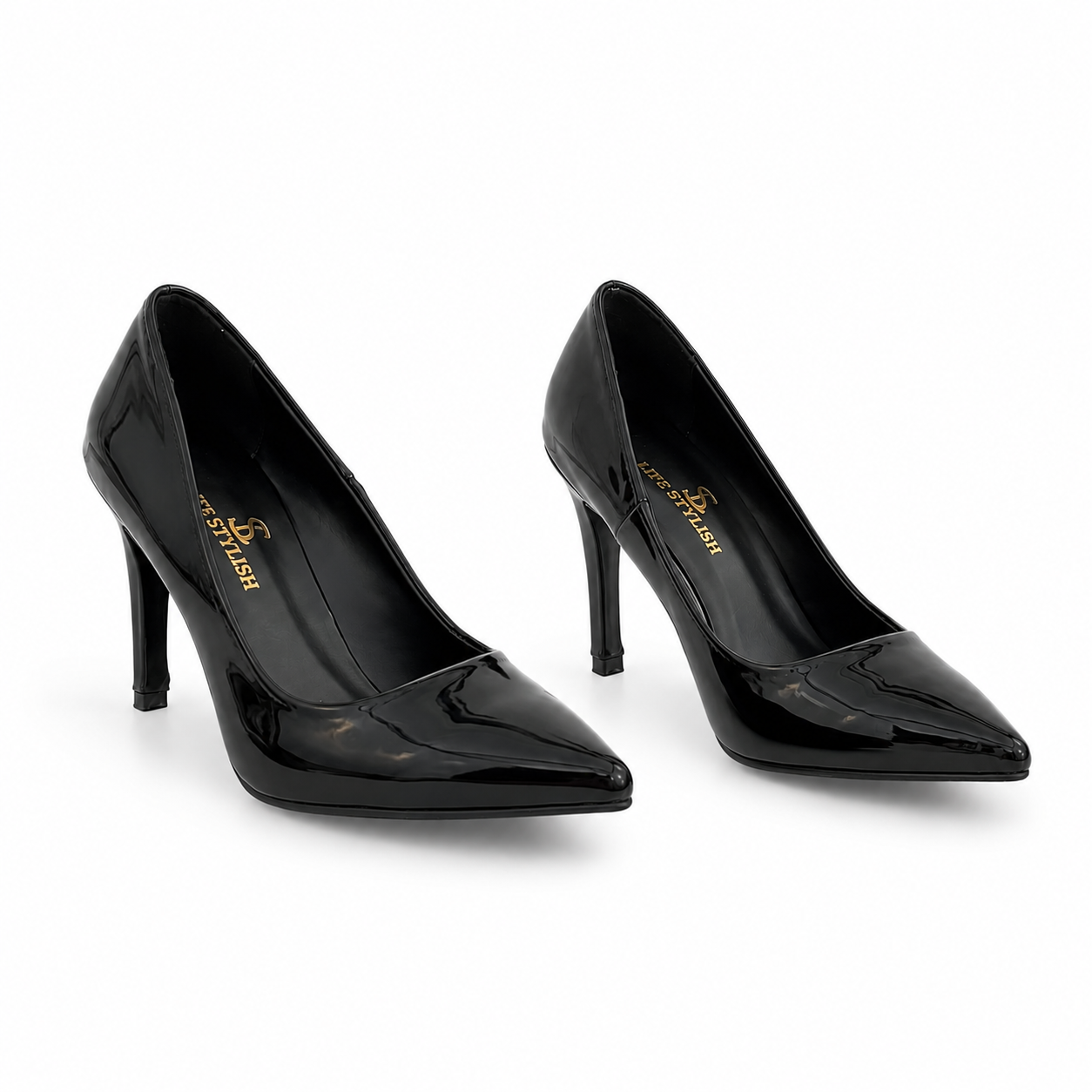 Shoes Heels Leather Glossy Unique GZ-906