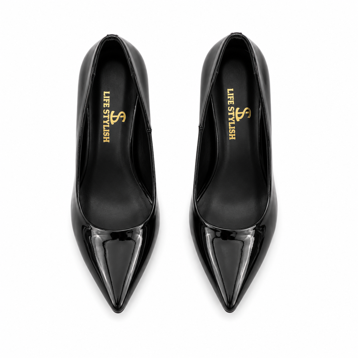 Shoes Heels Leather Glossy Unique GZ-906