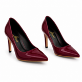 Shoes Heels Leather Glossy Unique GZ-906