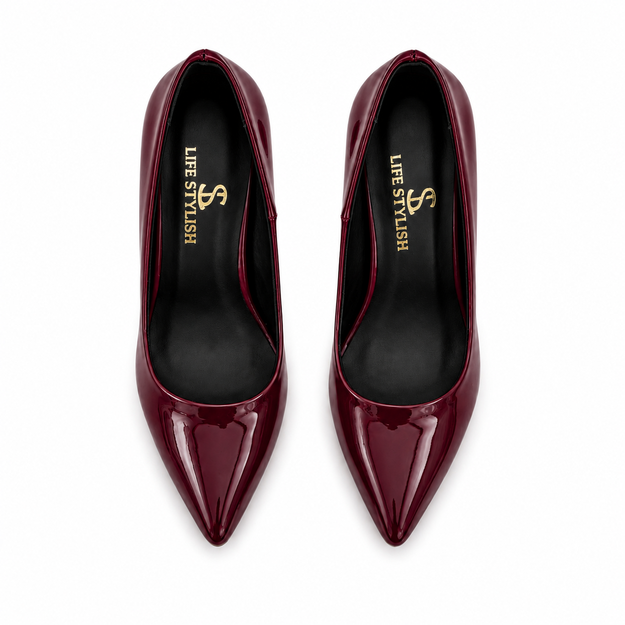 Shoes Heels Leather Glossy Unique GZ-906