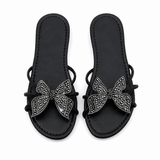 Slipper Flat Leather With Butterfly SL-253