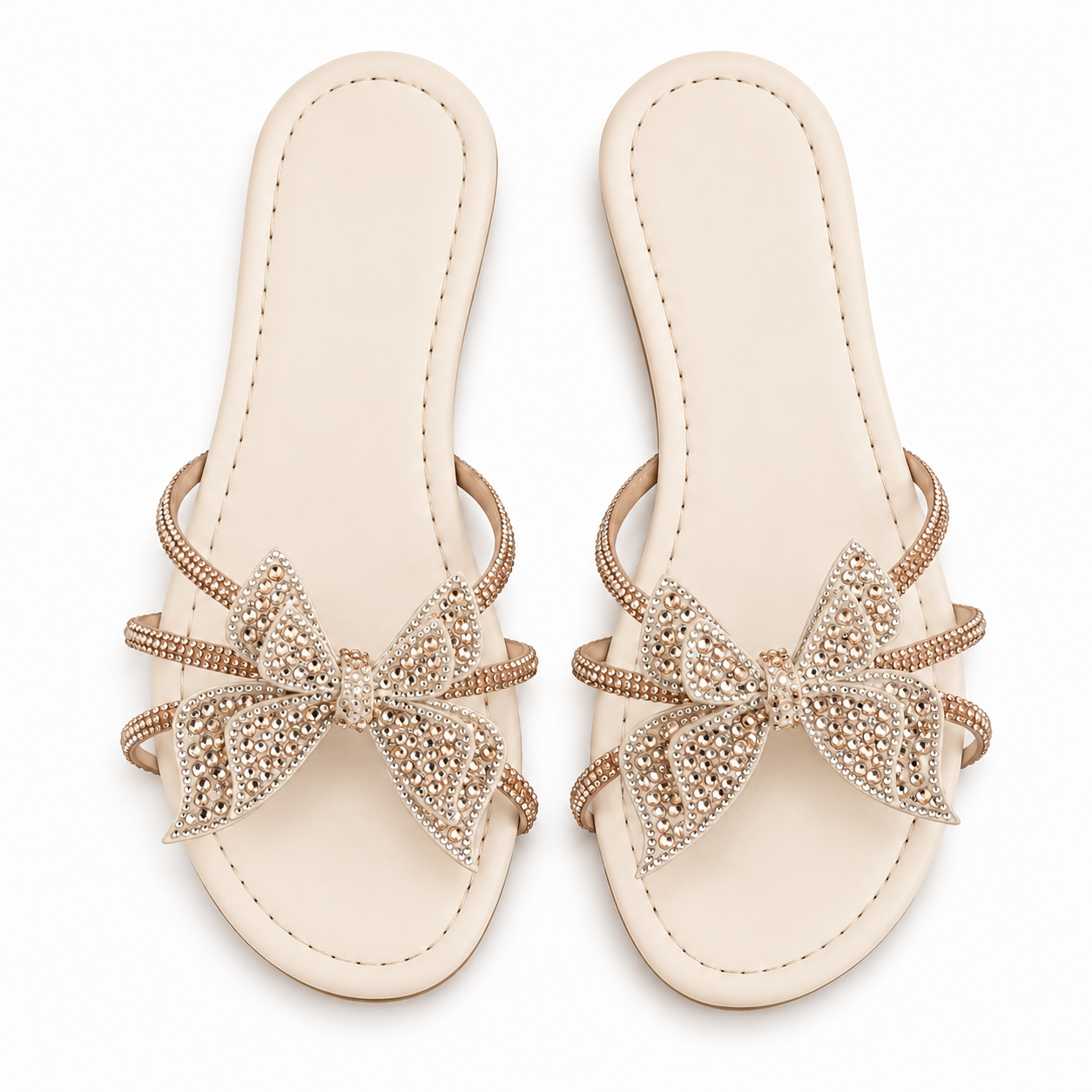 Slipper Flat Leather With Butterfly SL-253