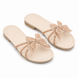 Slipper Flat Leather With Butterfly SL-253