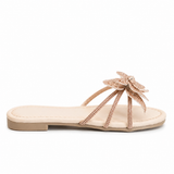 Slipper Flat Leather With Butterfly SL-253