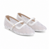 Ballerina Mesh With Leather Emroided With Buckle BF-818