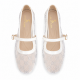 Ballerina Mesh With Leather Emroided With Buckle BF-818