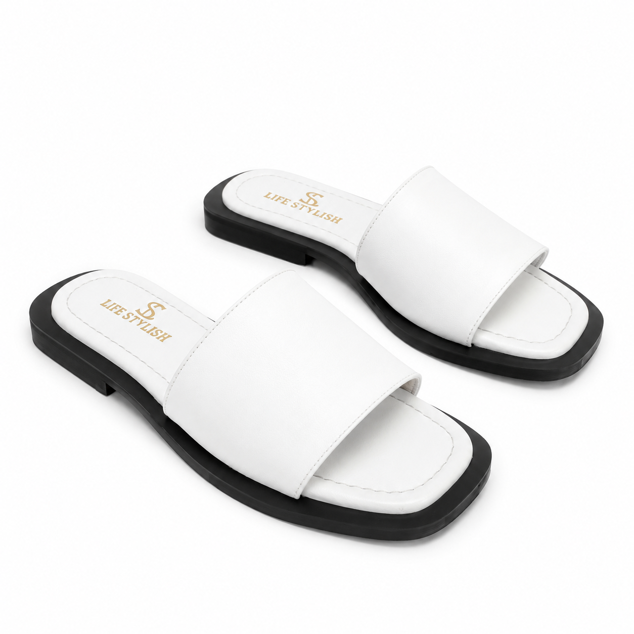 Slipper Flat Leather Comfortable SL-254