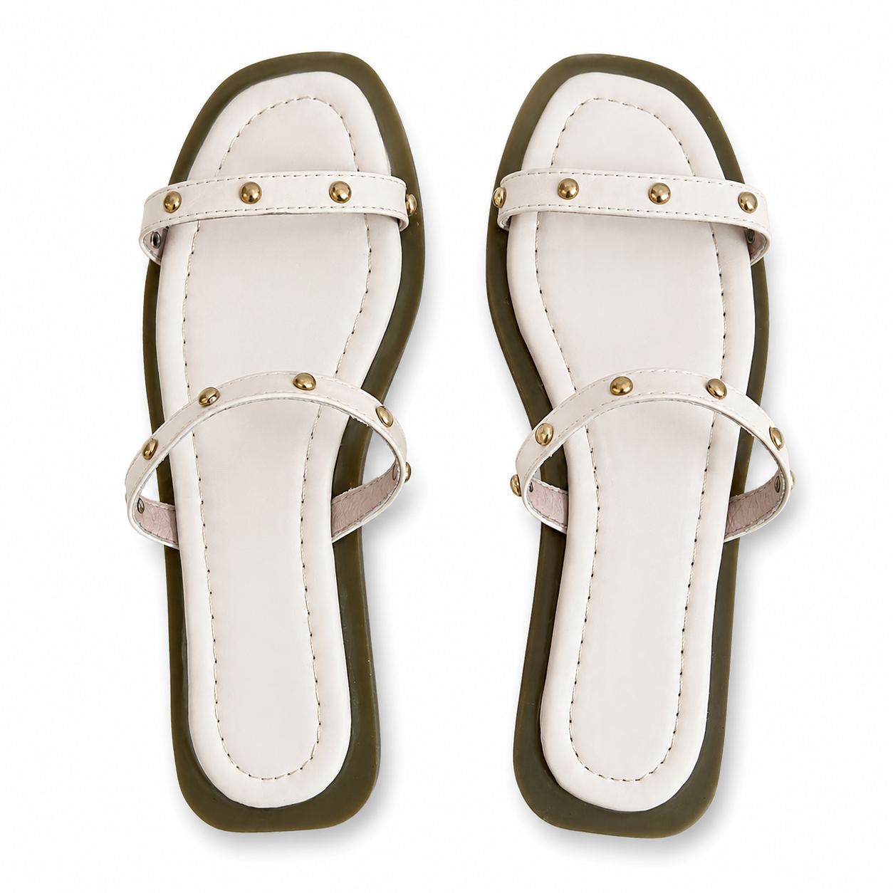 Slipper Flat Leather With Two Strape SL-259