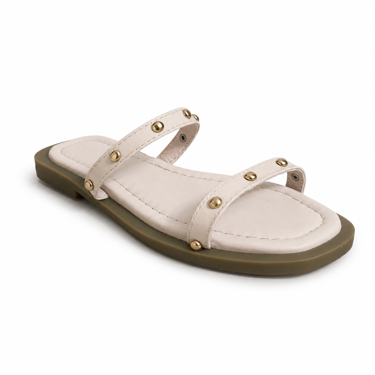 Slipper Flat Leather With Two Strape SL-259