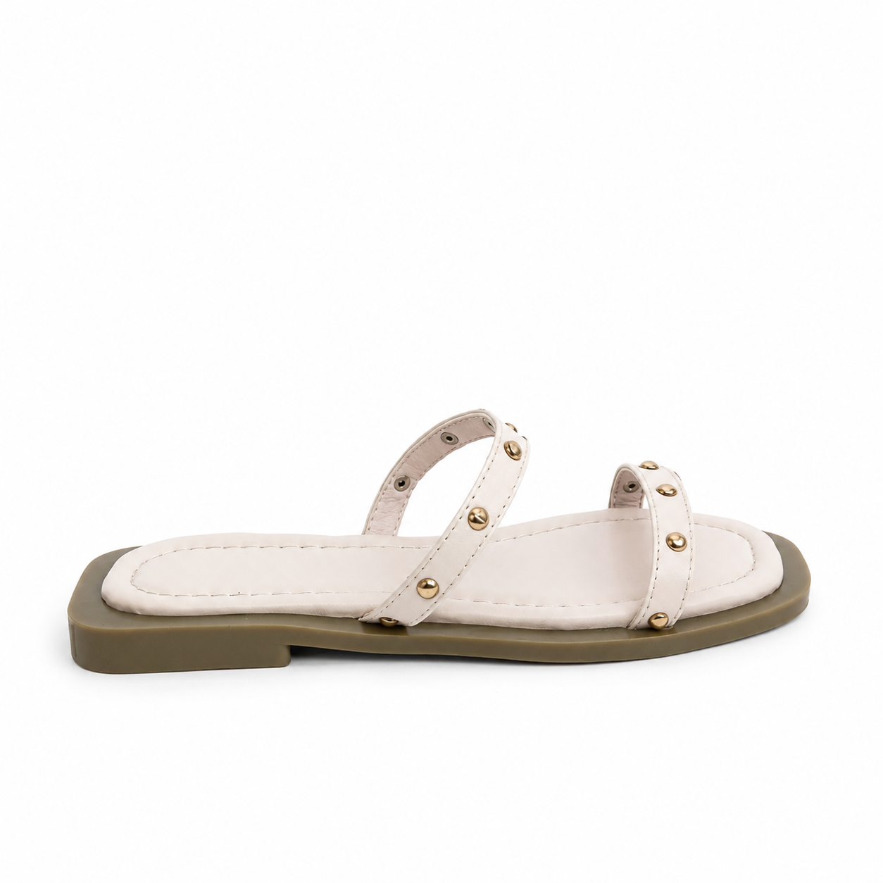 Slipper Flat Leather With Two Strape SL-259