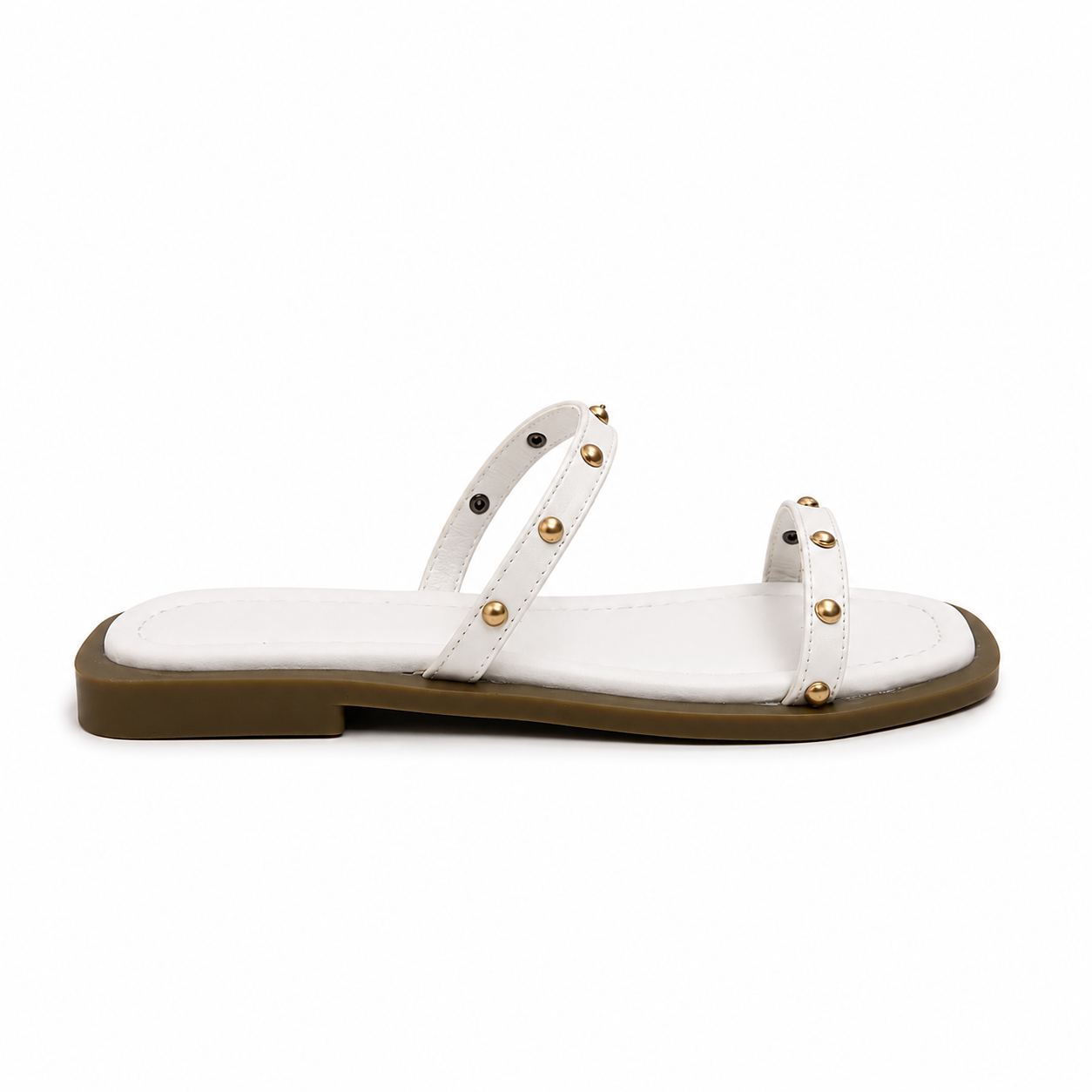 Slipper Flat Leather With Two Strape SL-259