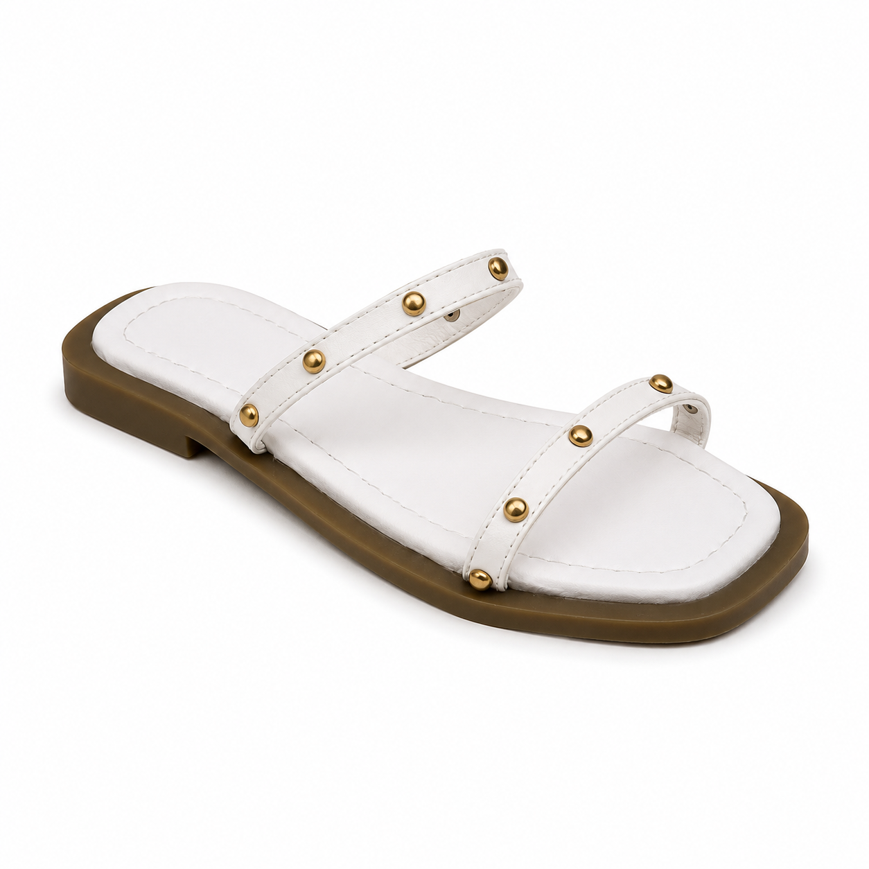 Slipper Flat Leather With Two Strape SL-259