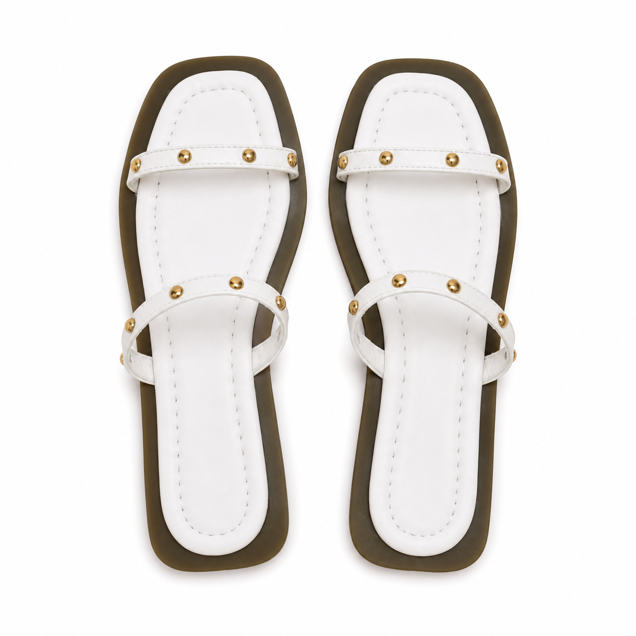 Slipper Flat Leather With Two Strape SL-259