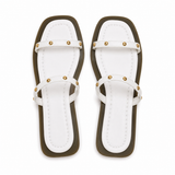 Slipper Flat Leather With Two Strape SL-259