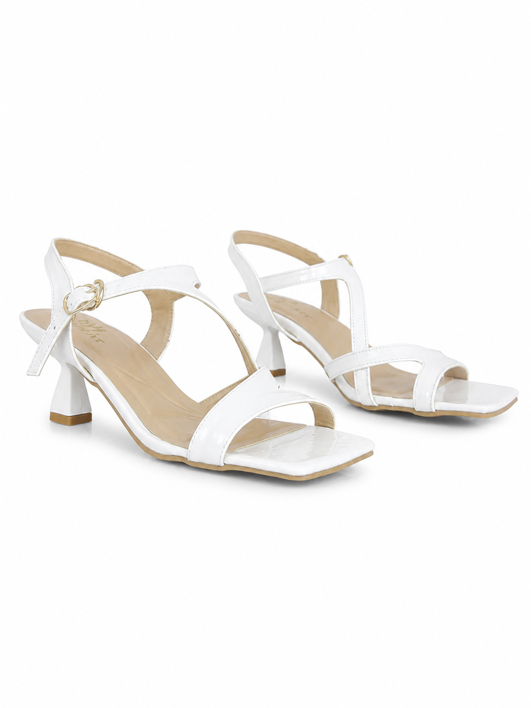 Sandal Heels Leather Glossy Unique SN-820