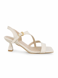 Sandal Heels Leather Glossy Unique SN-820