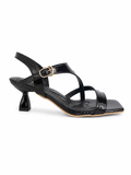 Sandal Heels Leather Glossy Unique SN-820