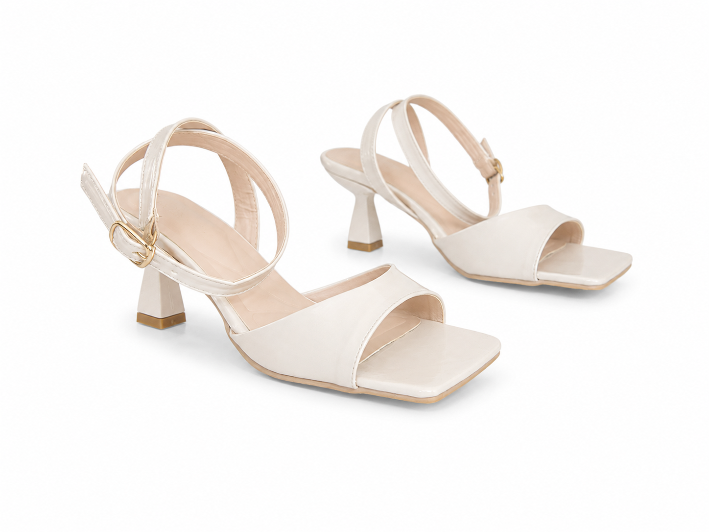 Sandal Heels Leather Glossy Elegant SN-819