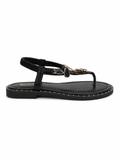 Sandal Flat Leather With Accessories SF-66