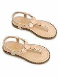 Sandal Flat Leather With Accessories SF-66