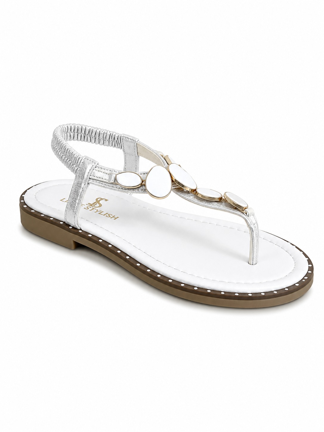 Sandal Flat Leather With Accessories SF-66