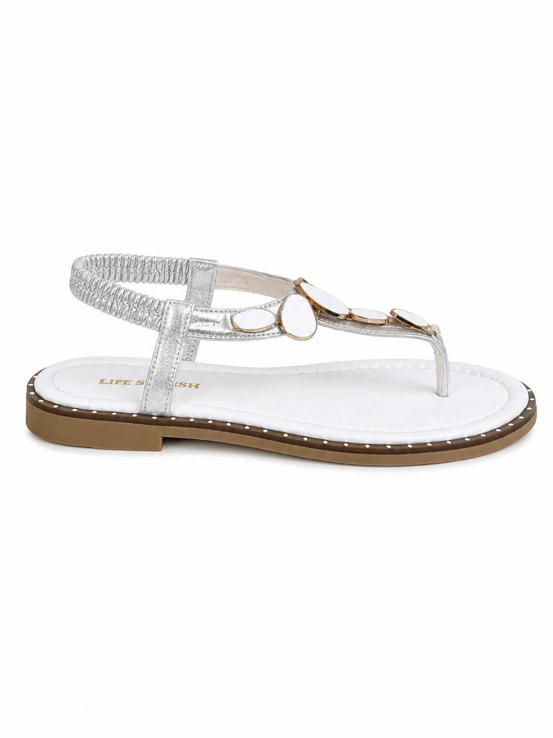 Sandal Flat Leather With Accessories SF-66