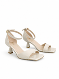 Sandal Heels Leather Glossy Unique With Buckle SN-821
