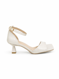 Sandal Heels Leather Glossy Unique With Buckle SN-821