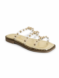 Slipper Flat Transparent Embroidered SL-247