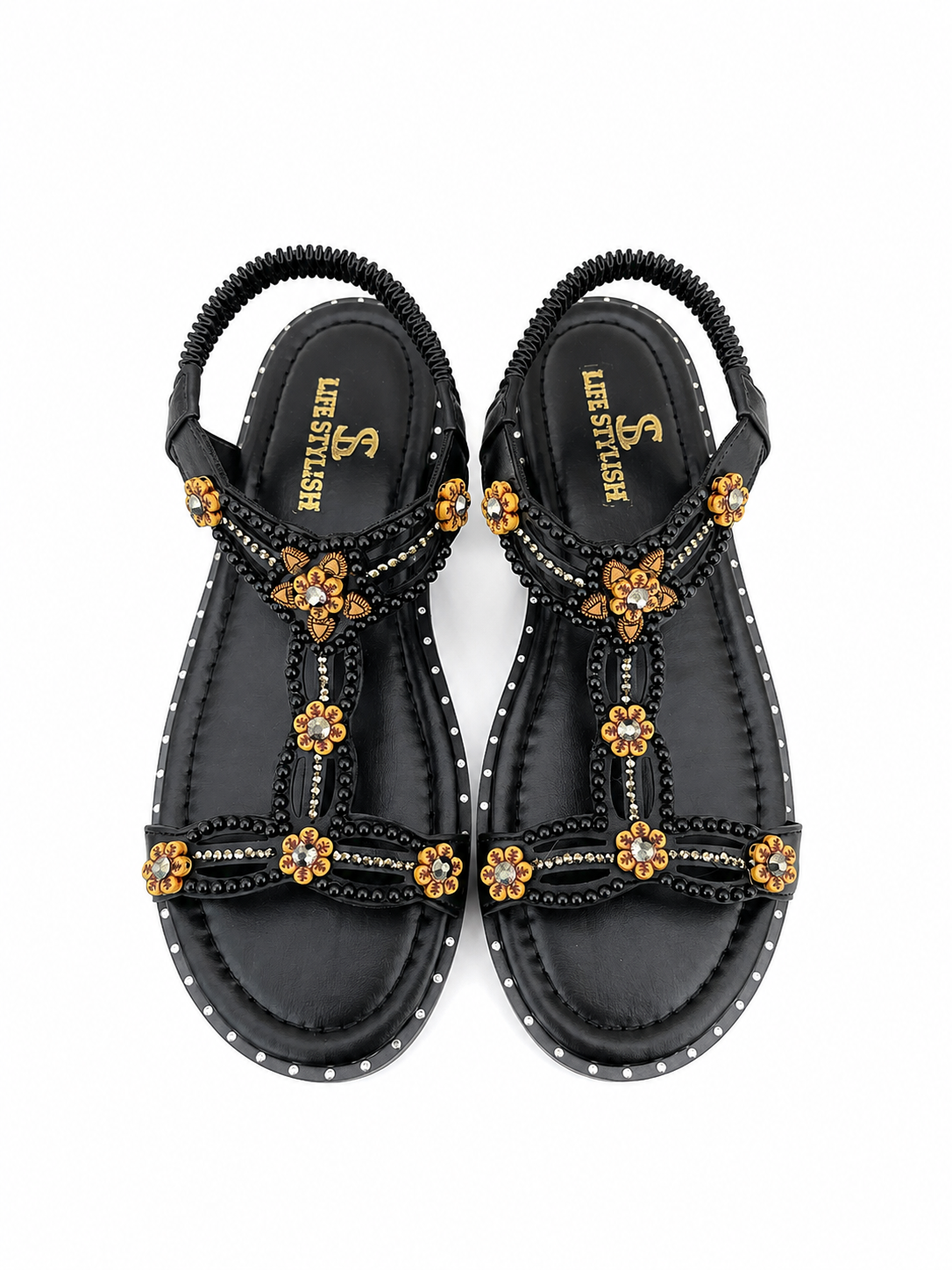 Sandal Flat Embroidered Design SF-67