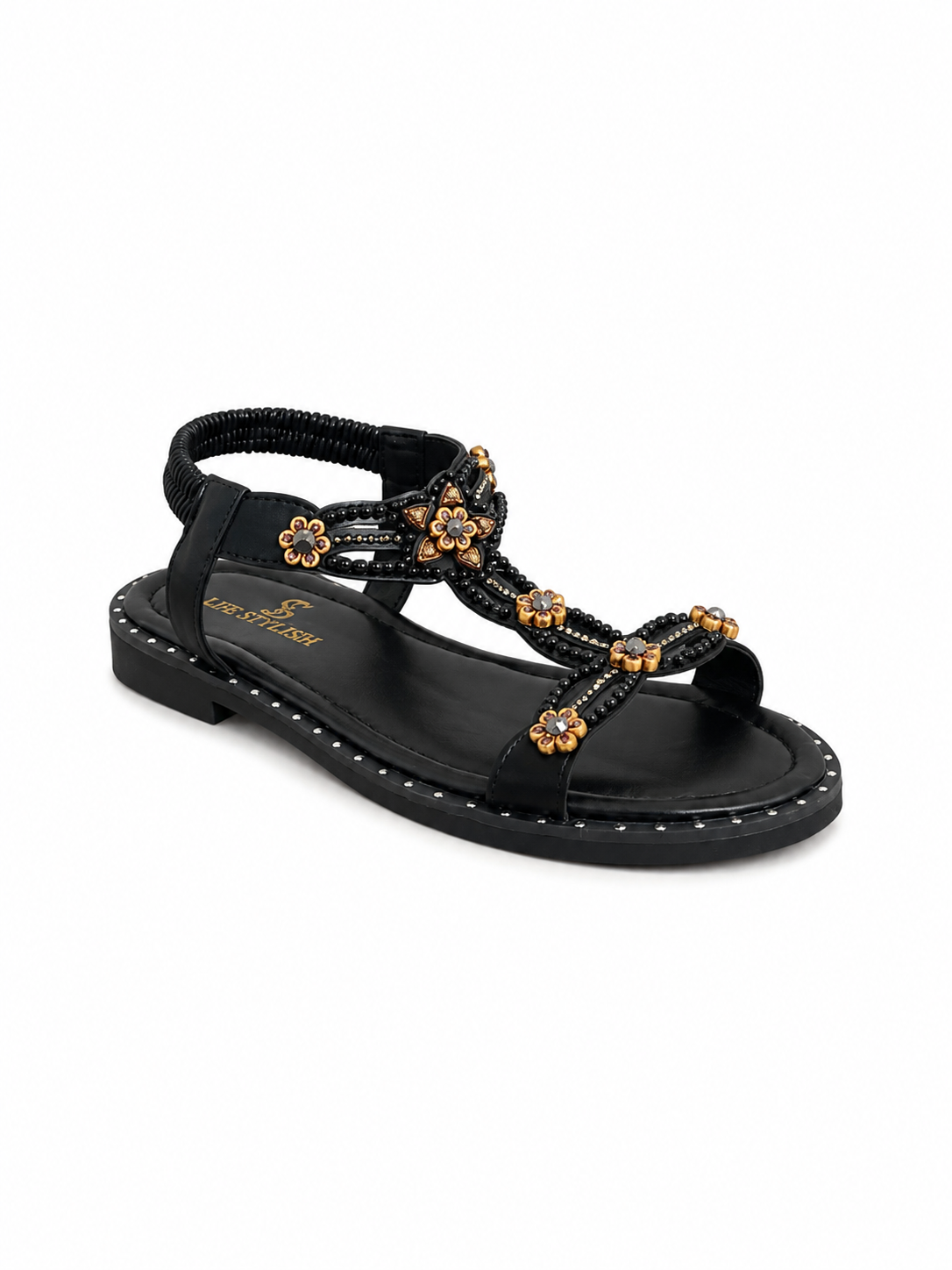 Sandal Flat Embroidered Design SF-67