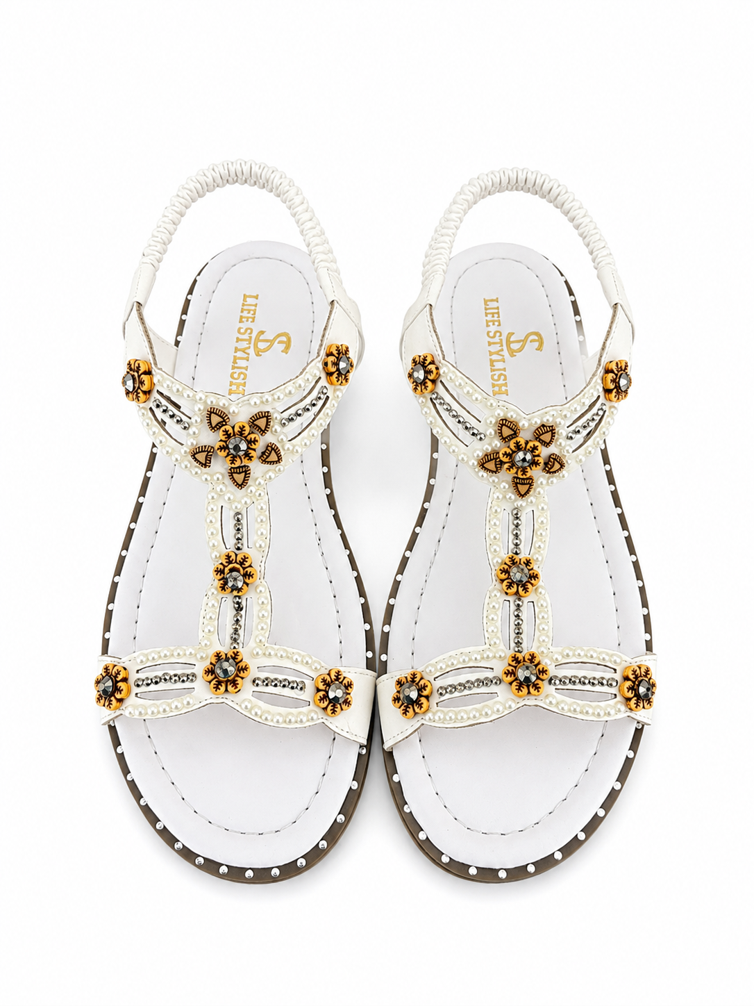 Sandal Flat Embroidered Design SF-67