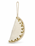 Handbags raffia Decorated with gold pieces ZK-7