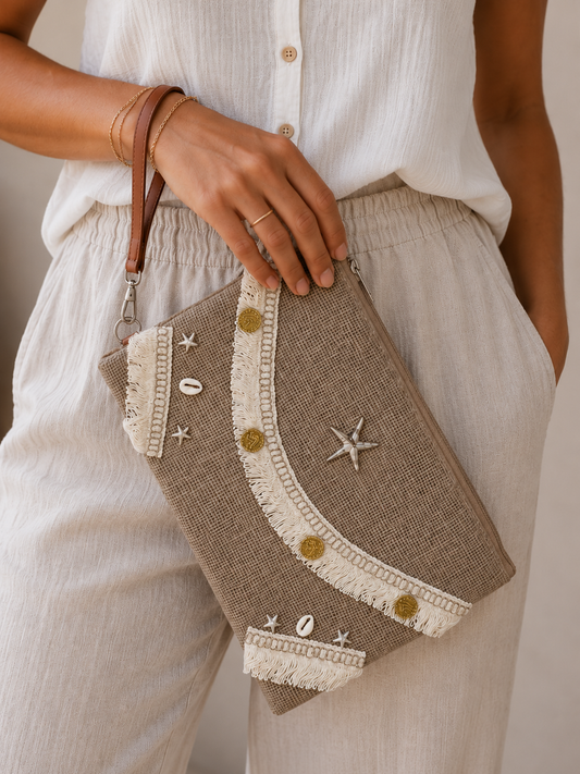 Handbags Summer Decorated with ribbons and shells ZT-7