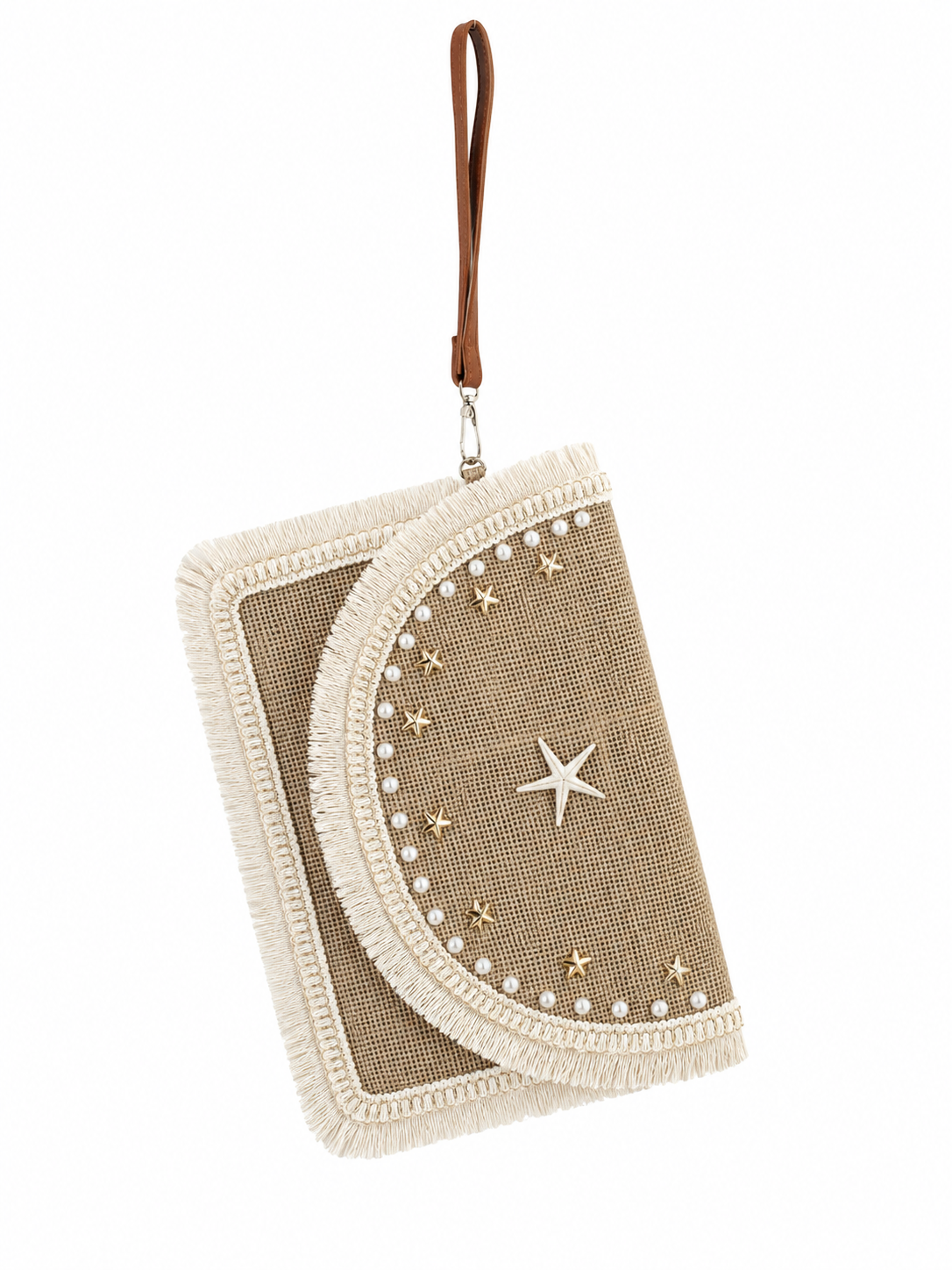 Handbags clutch Made of burlap for women ZT-12