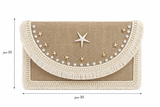 Handbags clutch Made of burlap for women ZT-12