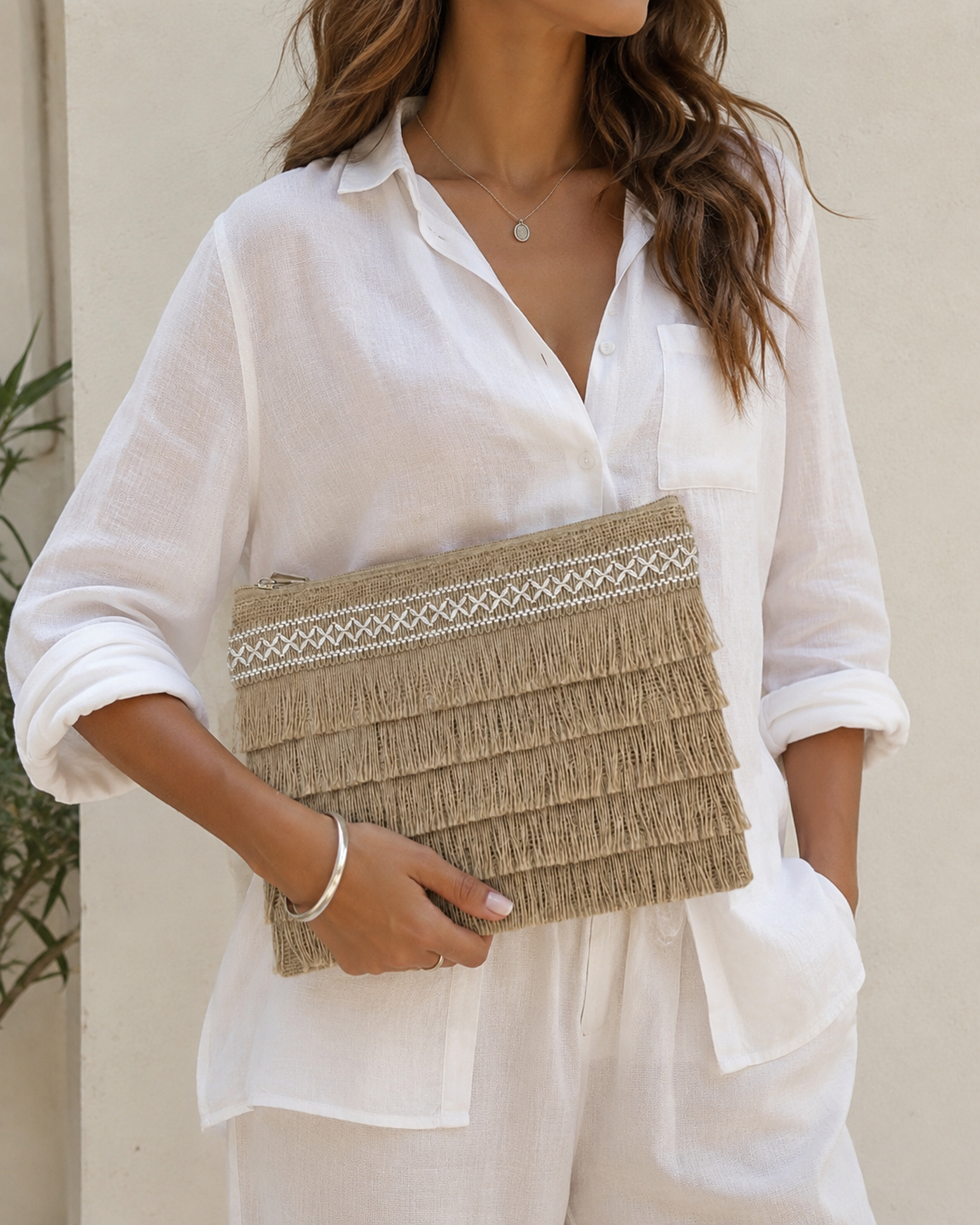 Handbags Summer Decorated with burlap Fringe ZT-8