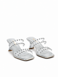 Slippers heeled leather comfortable transparent X-17