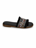Slippers Flat Leather With Fringed SL-242