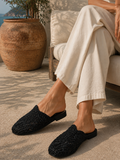 Mules Flat Burlap Elegant SB-705
