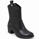 Long Boot Heels Leather Stylish LB-36