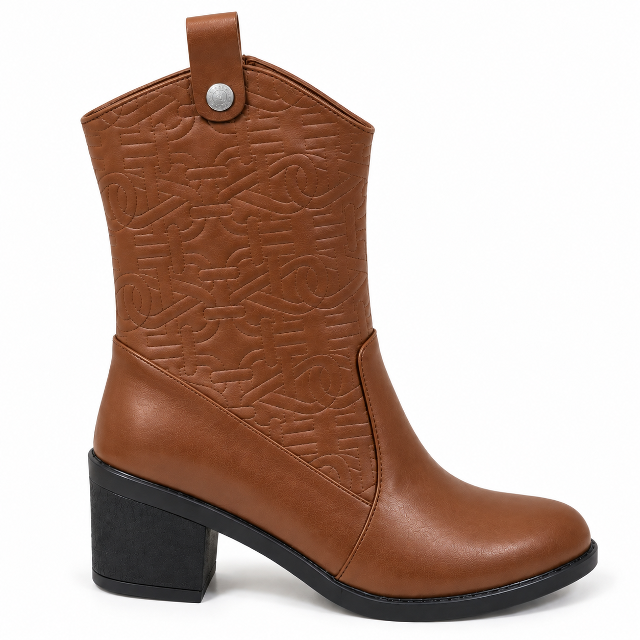 Long Boot Heels Leather Stylish LB-36
