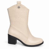 Long Boot Heels Leather Stylish LB-36
