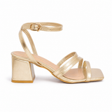 Sandal Heels Leather Unique With Buckle SN-822