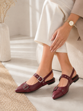Mules Flat Leather Stylish BF-804