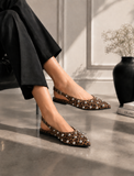 Mules Flat Leather Glossy With Buckle BF-805