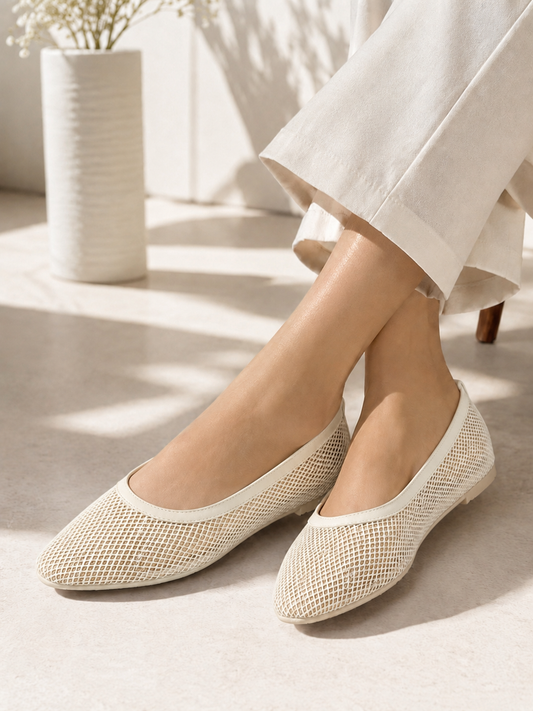 Ballerina flat fabric mesh BN-521