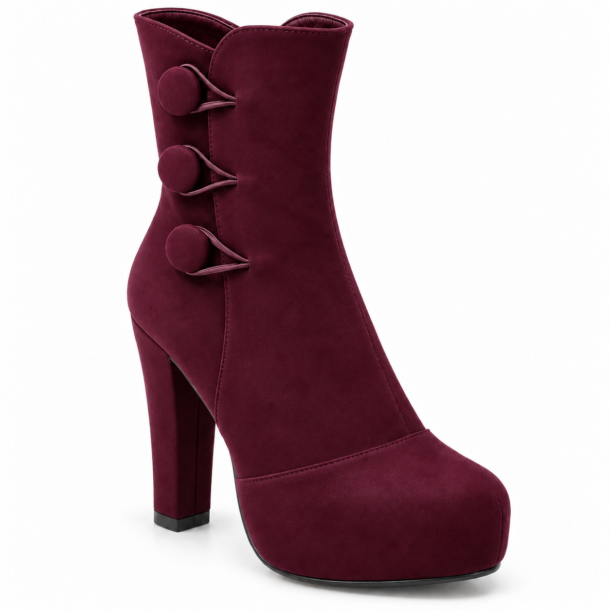 BOOT HEELS SUEDE - R-1