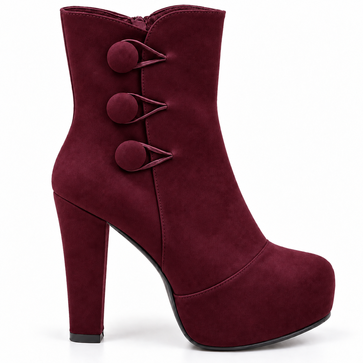 BOOT HEELS SUEDE - R-1
